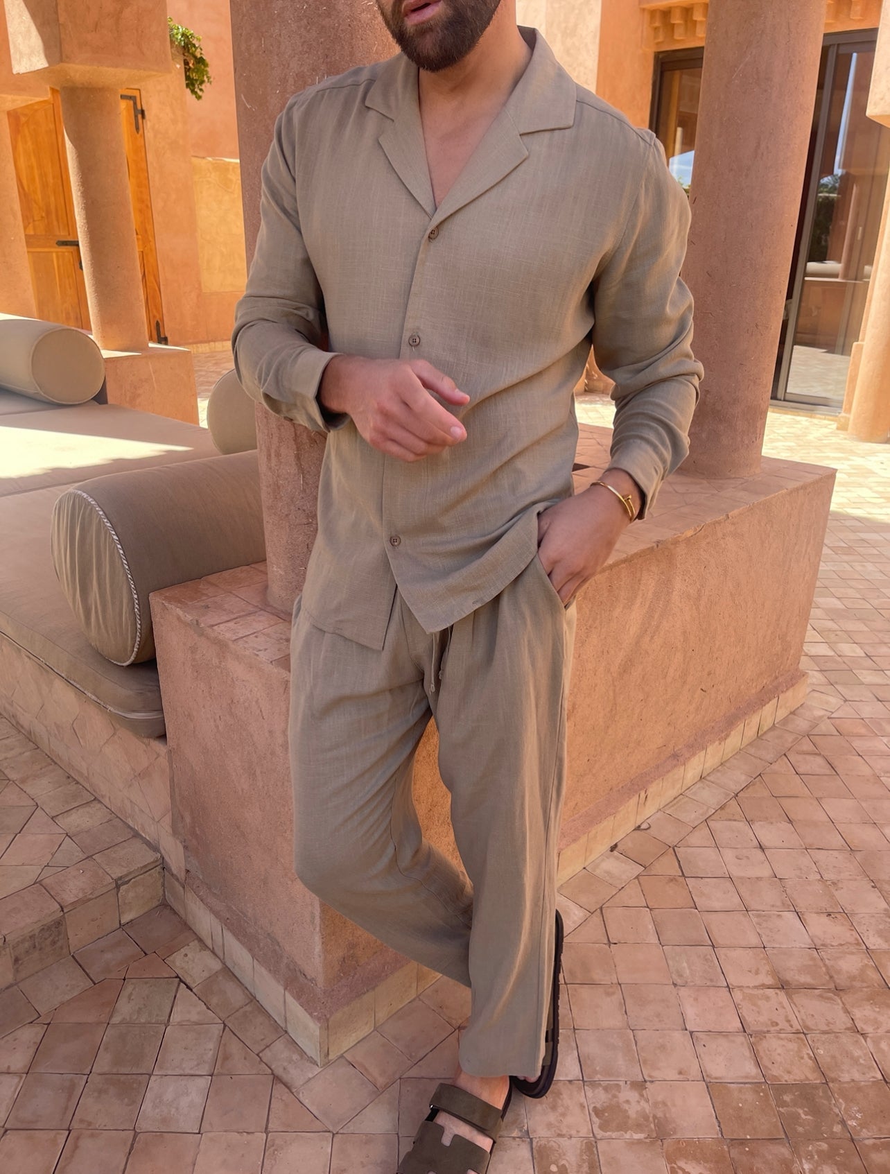 Joe – Conjunto de lino fresco para hombre