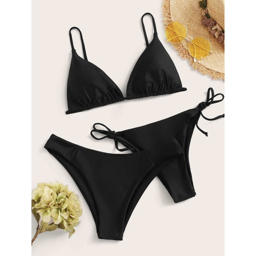 Beach Glow Trio – Bikini de 3 piezas con dos braguitas combinables
