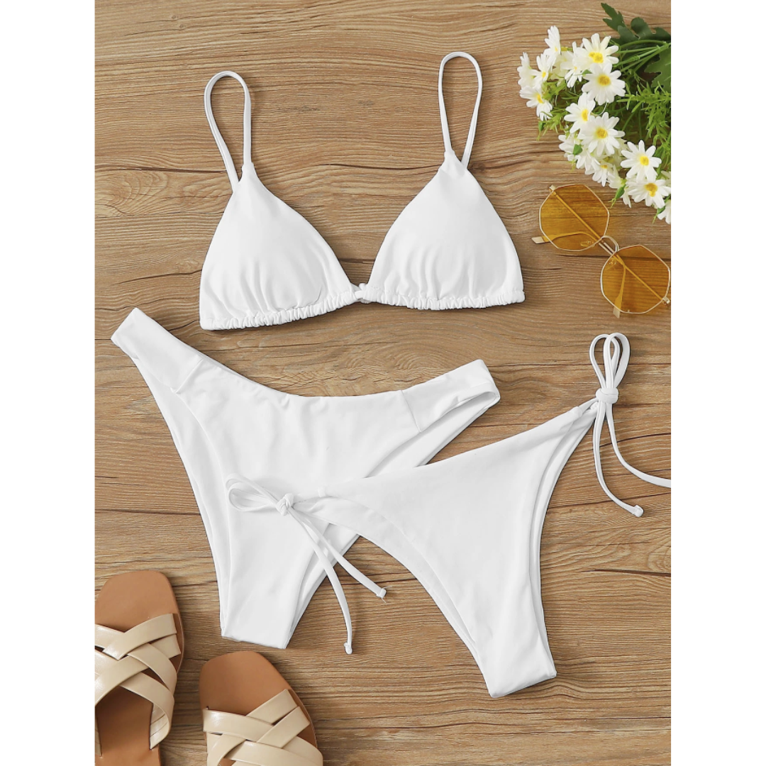 Beach Glow Trio – Bikini de 3 piezas con dos braguitas combinables