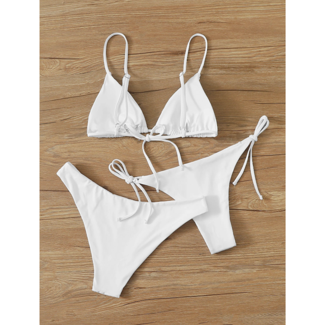 Beach Glow Trio – Bikini de 3 piezas con dos braguitas combinables