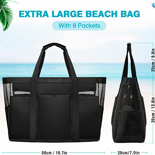 Summer Vibes – Bolsa de playa ligera y espaciosa