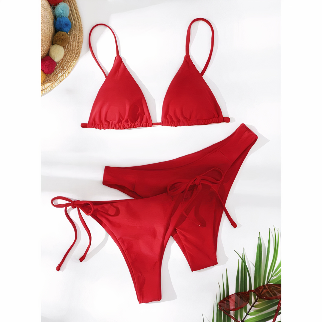 Beach Glow Trio – Bikini de 3 piezas con dos braguitas combinables