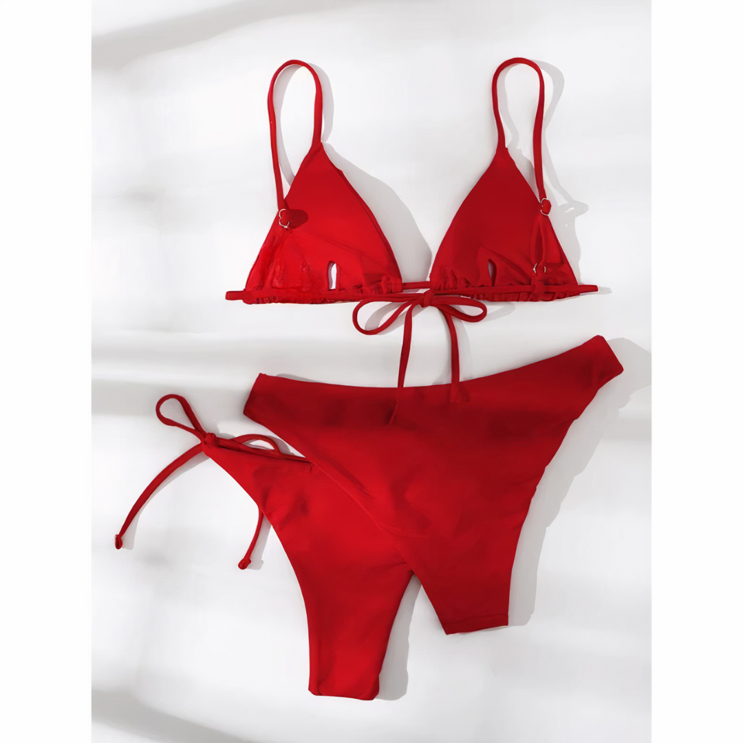 Beach Glow Trio – Bikini de 3 piezas con dos braguitas combinables