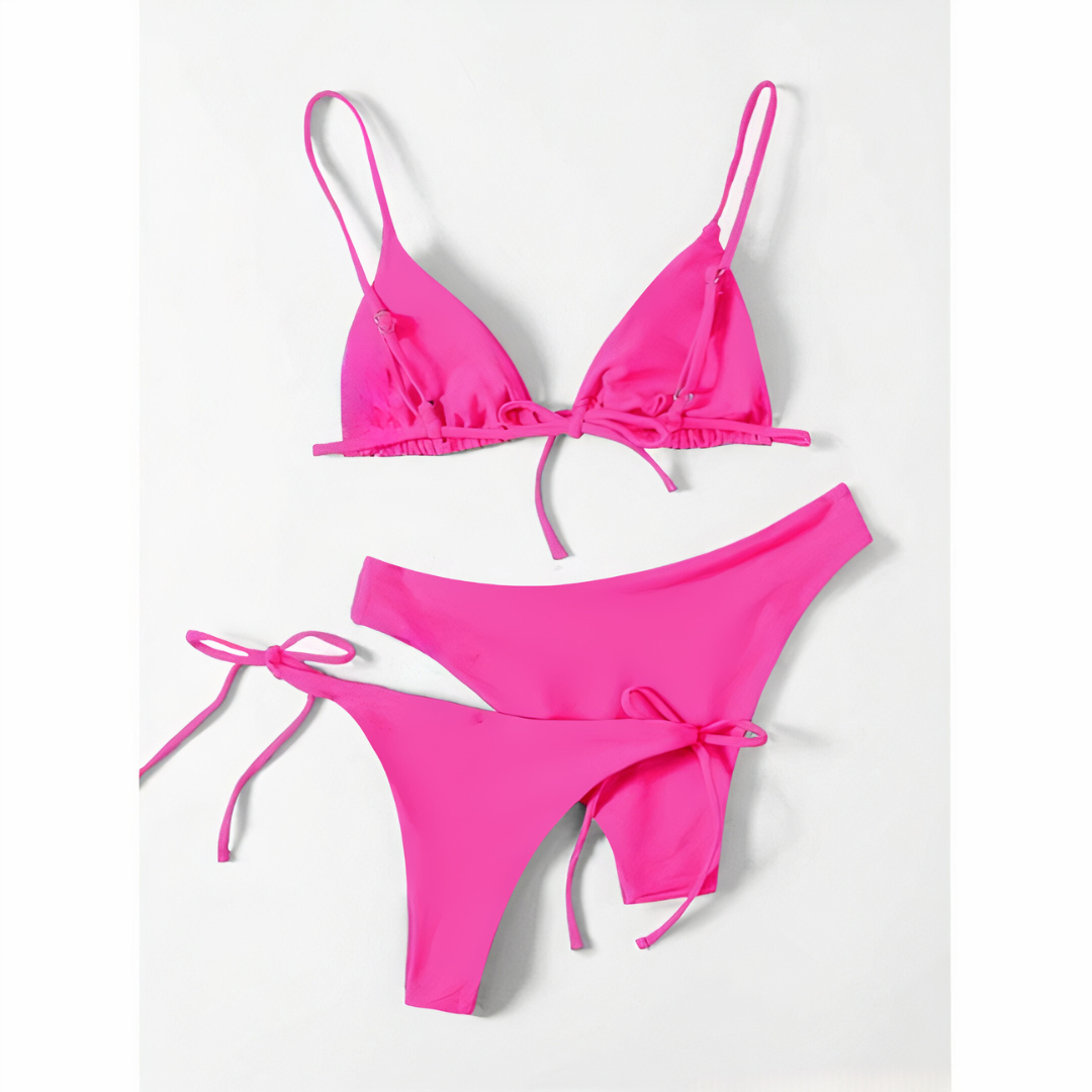 Beach Glow Trio – Bikini de 3 piezas con dos braguitas combinables