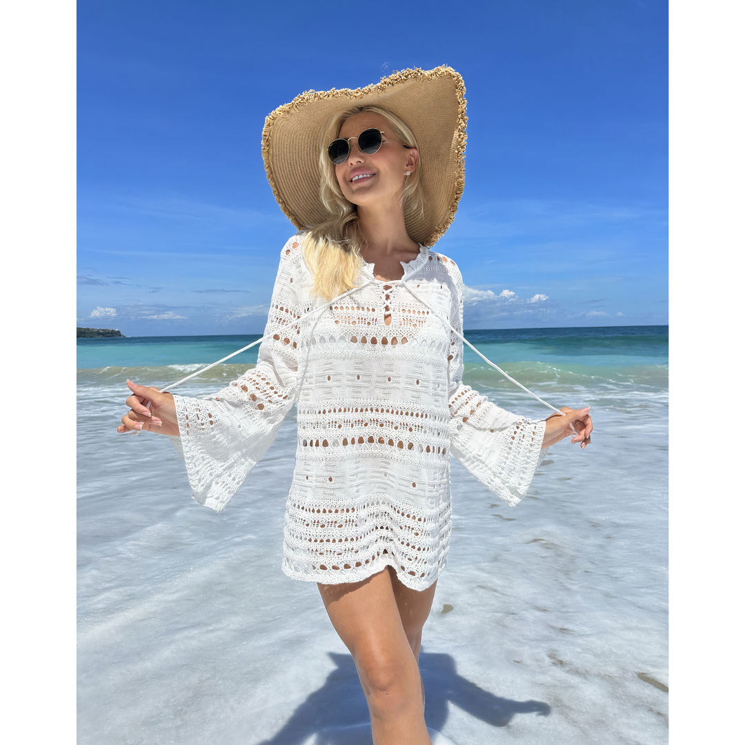 Paradise Breeze – Túnica calada con estilo veraniego