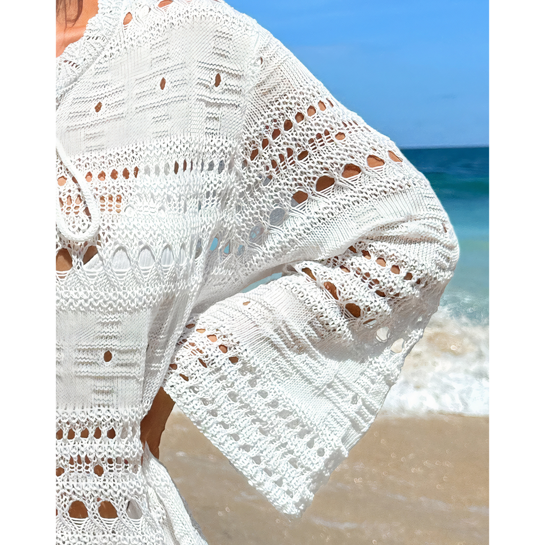 Paradise Breeze – Túnica calada con estilo veraniego
