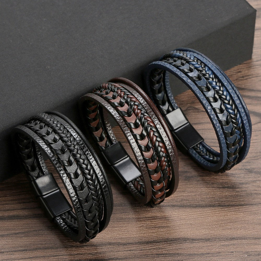 Brazalete Ragnar | Pulsera de Cuero Trenzado