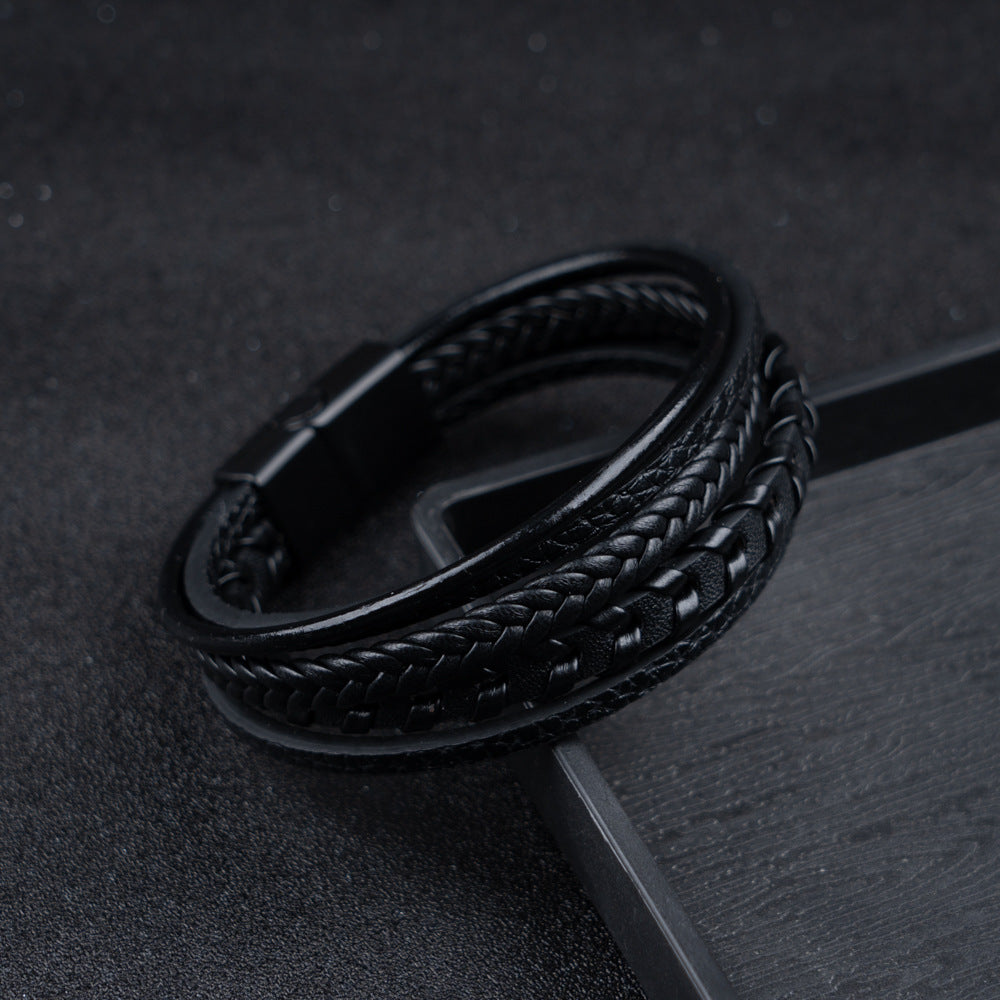 Brazalete Ragnar | Pulsera de Cuero Trenzado