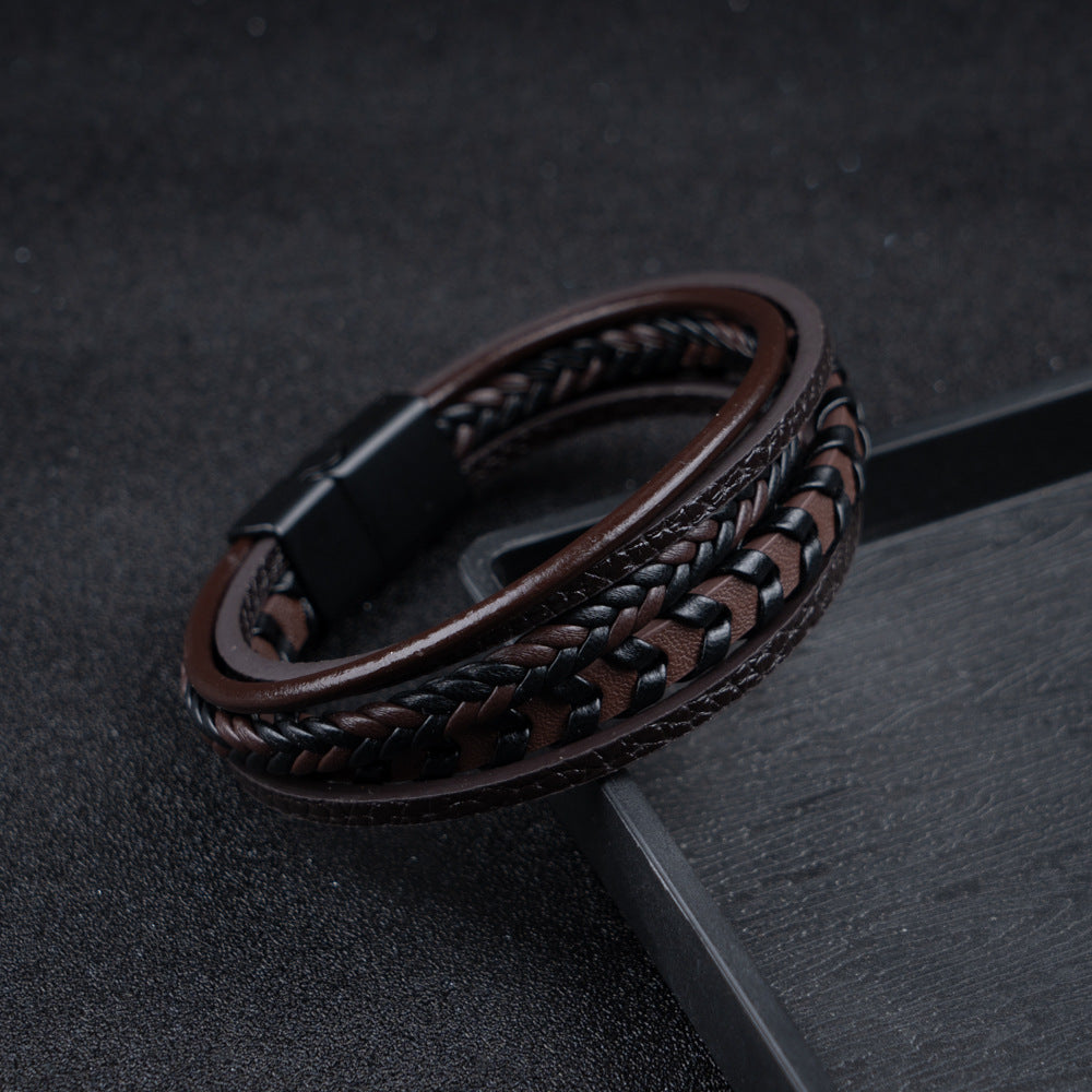 Brazalete Ragnar | Pulsera de Cuero Trenzado