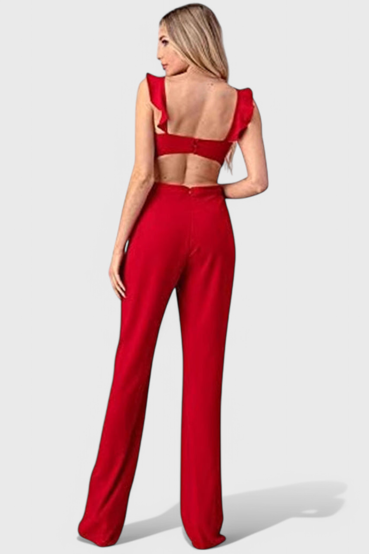 MONO ELEGANTE DE PIERNA ANCHA n.08146