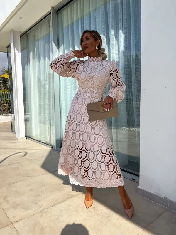 GRECIA – VESTIDO DE ENCAJE FRANCES ELEGANTE