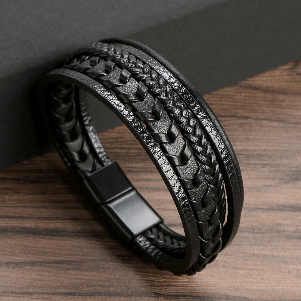 Brazalete Ragnar | Pulsera de Cuero Trenzado