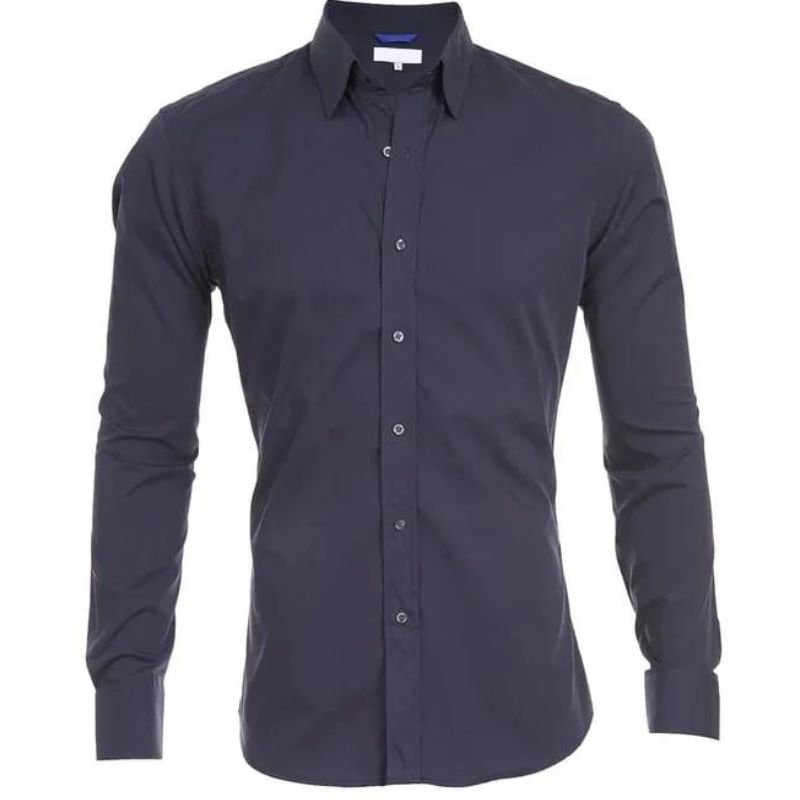 LEO – Camisa con cremallera resistente a las arrugas