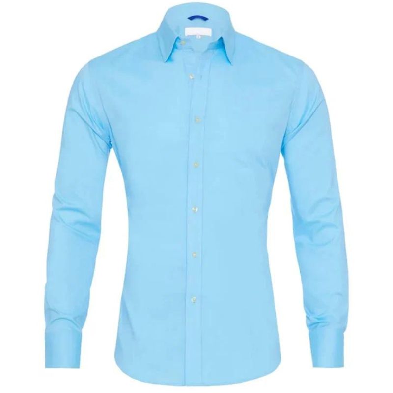 LEO – Camisa con cremallera resistente a las arrugas