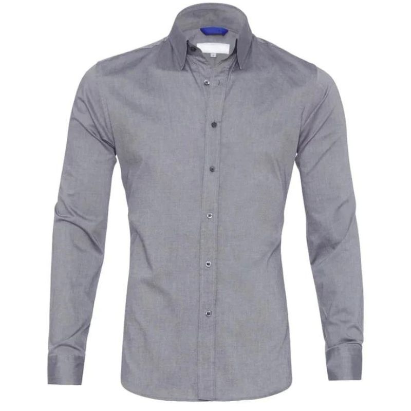 LEO – Camisa con cremallera resistente a las arrugas