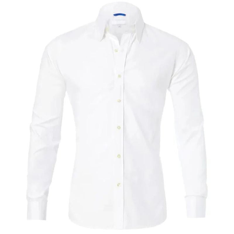 LEO – Camisa con cremallera resistente a las arrugas