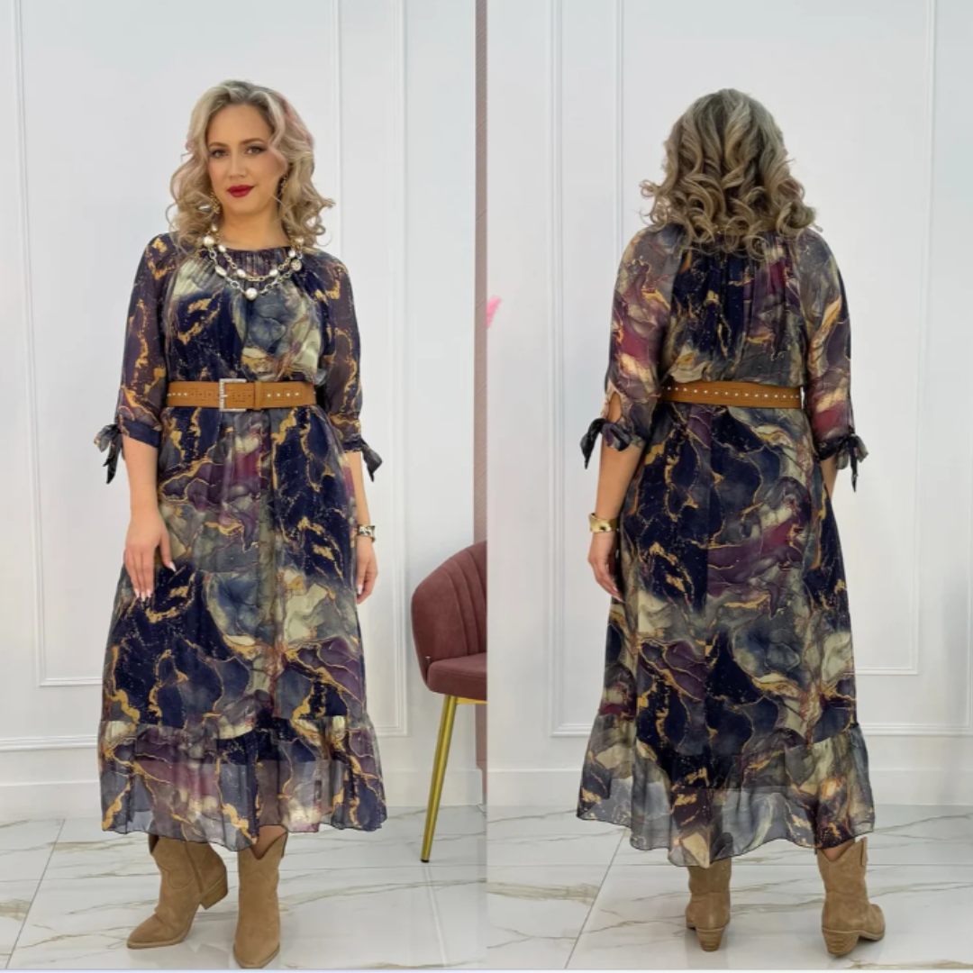 Eliana – Vestido Midi Aireado y Transpirable con Encanto Vintage