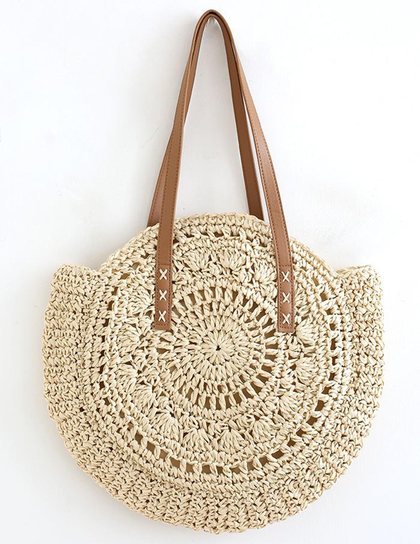 Moon Bella – Bolso redondo de rafia