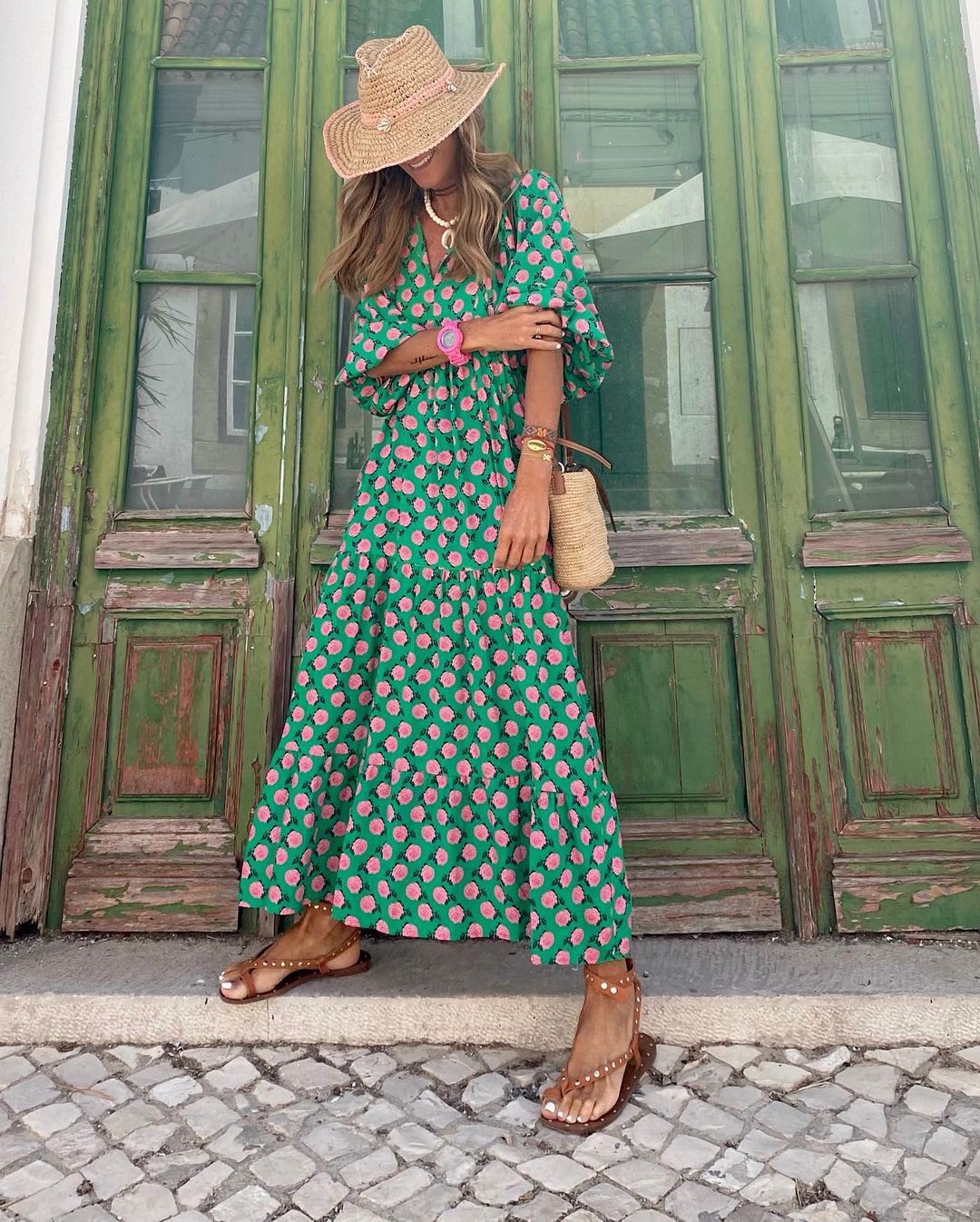 Solara – Vestido bohemio elegante