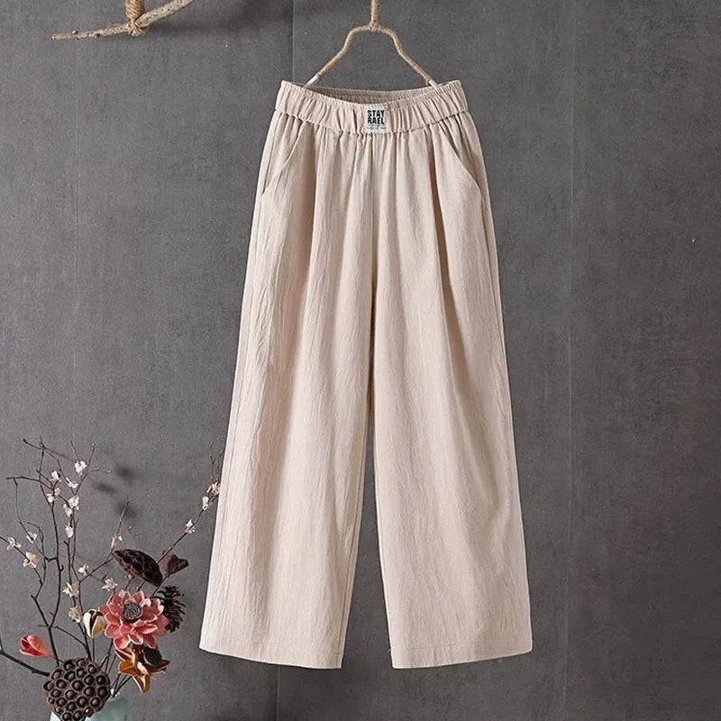 PANTALONES LINO MUJER n.38426