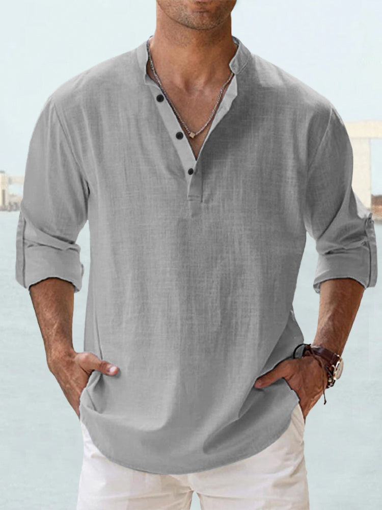 Givalli – Camisa casual de lino premium