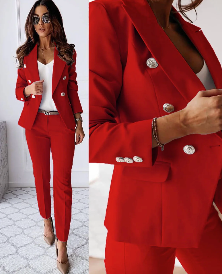 Erins – Conjunto Coordinado Elegante de Blazer y Pantalón para Mujer