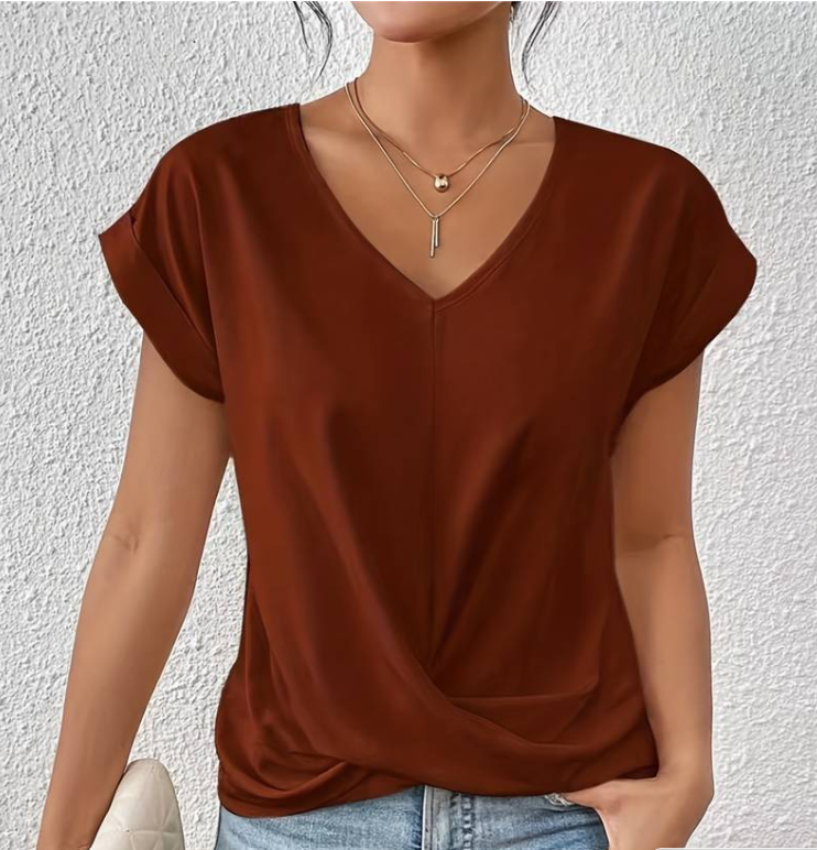 Luna™ – Blusa escote en V elegante y versátil