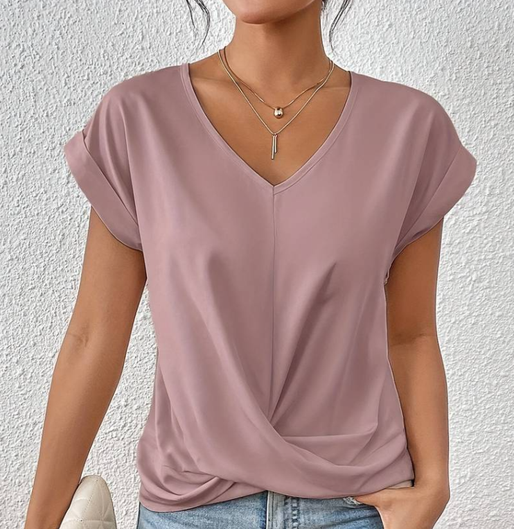 Luna™ – Blusa escote en V elegante y versátil