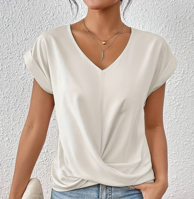 Luna™ – Blusa escote en V elegante y versátil