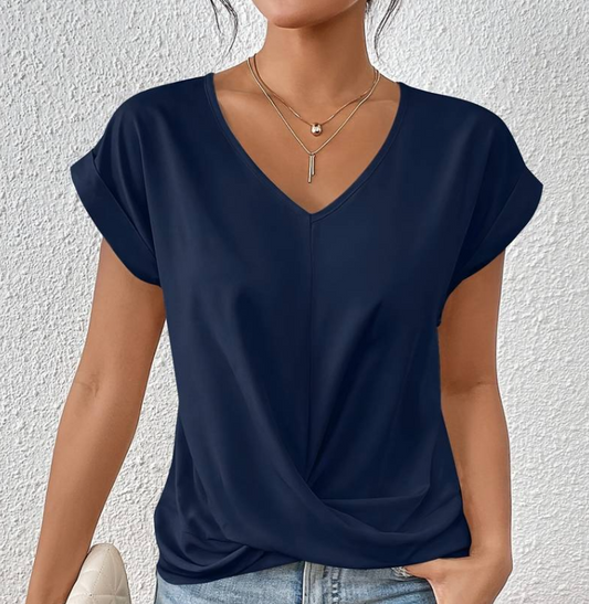 Luna™ – Blusa escote en V elegante y versátil