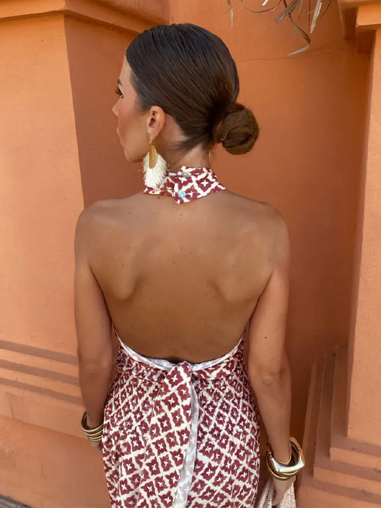 Mickay | Vestido midi con hombros descubiertos