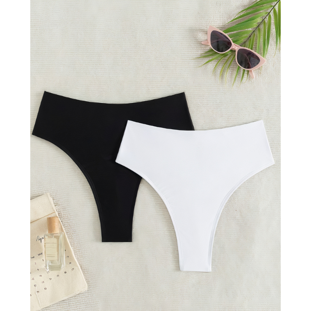 High-Waist Bikini – Braguita Biquini Tanga estilo talle alto