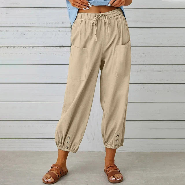 Amelia – Pantalones de verano elegantes para mujer madura