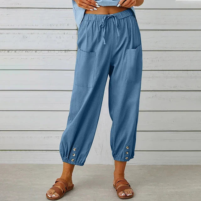 Amelia – Pantalones de verano elegantes para mujer madura