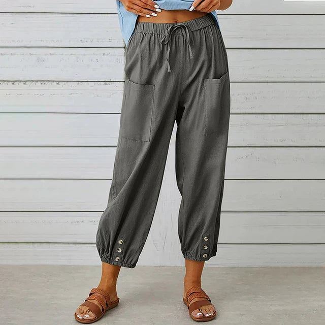 Amelia – Pantalones de verano elegantes para mujer madura