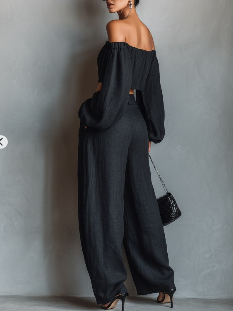 CONJUNTO NOIR ELISIA | ELEGANCIA CONTEMPORÁNEA
