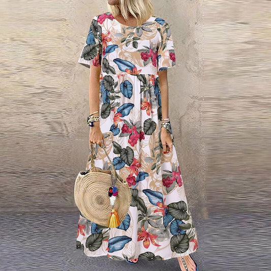 ILENIA – VESTIDO LARGO FLORAL