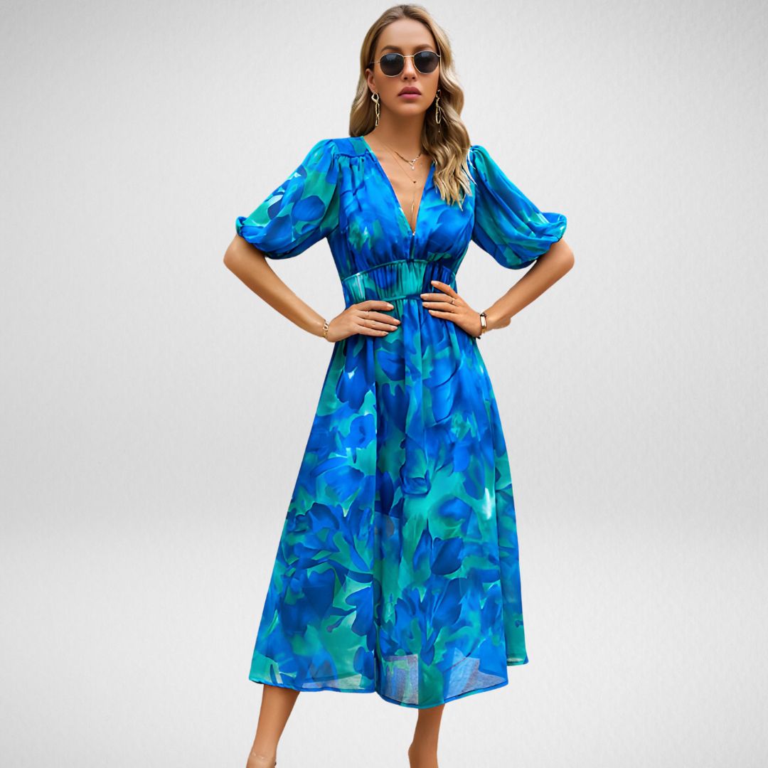 ESMERALDA – VESTIDO CON ESCOTE EN V