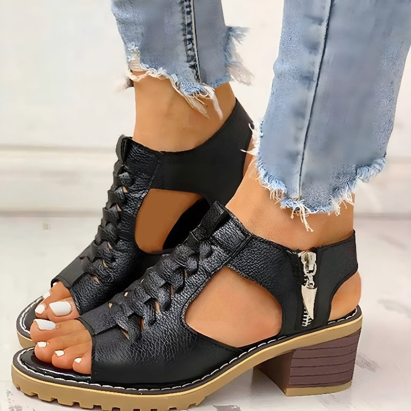 Scarlett – Sandalias clásicas de cuero