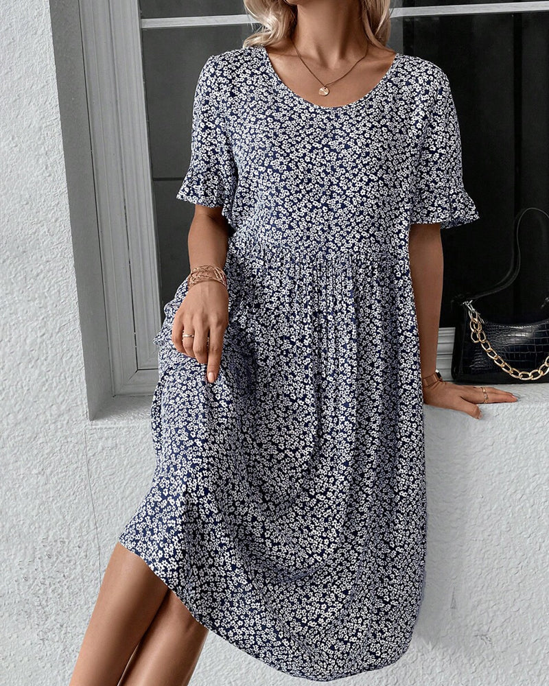 Fleur – Vestido midi floral elegante para mujer