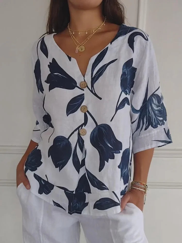 BLUSA FLORAL VINTAGE n.472918