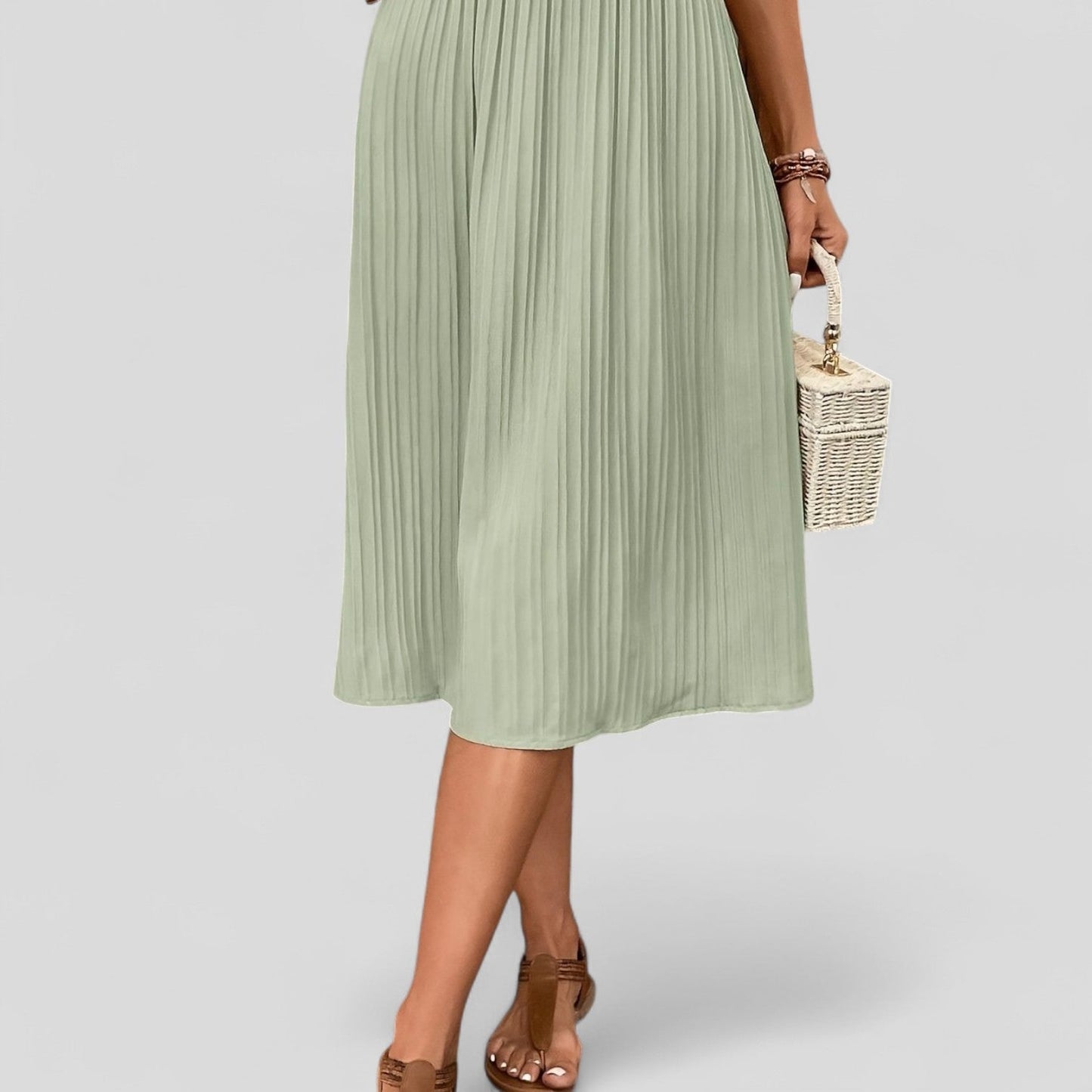 FALDA MIDI PLISADA n.07146