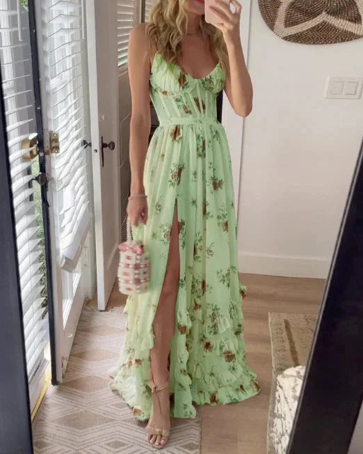 Sonia | Vestido floral con escote en V