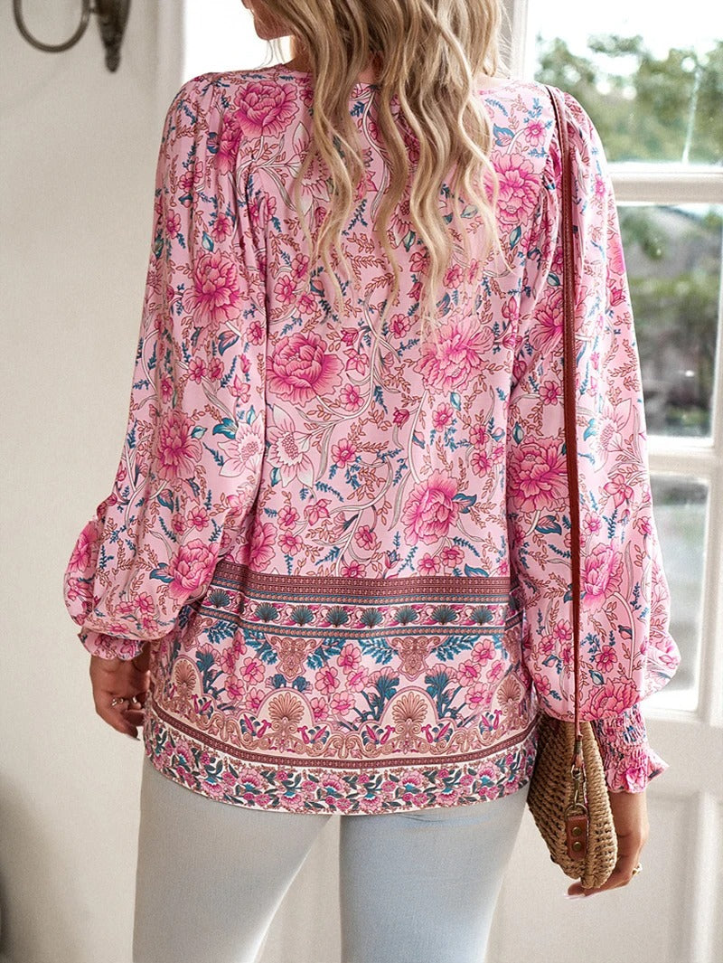 Helena – Blusa veraniega boho floral