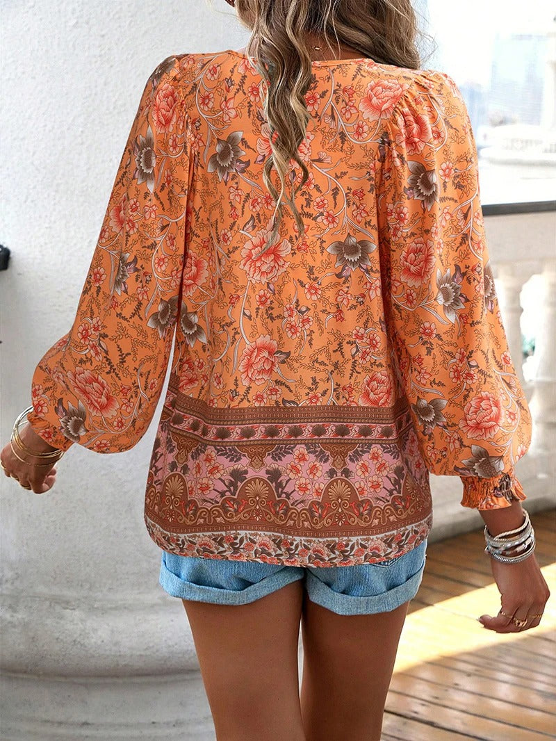 Helena – Blusa veraniega boho floral