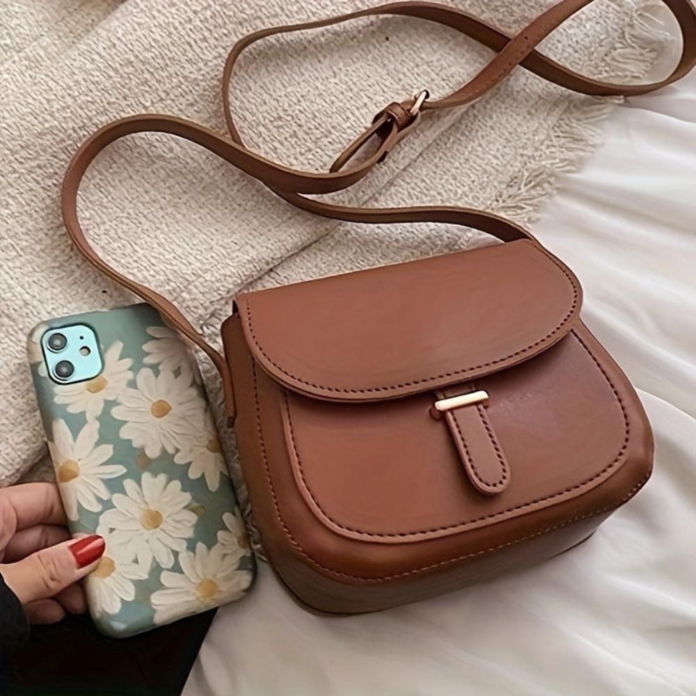 Amelia – Bolso bandolera retro de piel