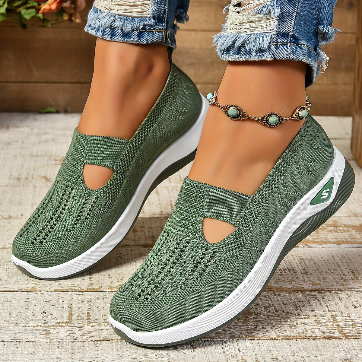 AYSHA – Zapatos cómodos sin cordones + plantillas GRATIS
