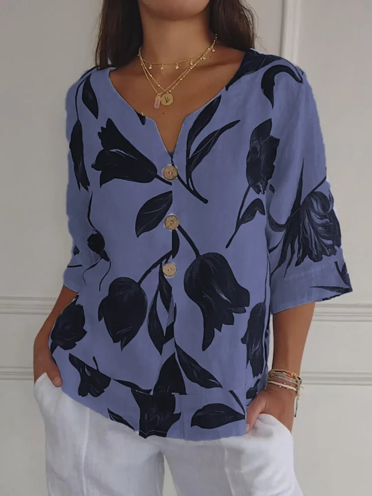 BLUSA FLORAL VINTAGE n.472918
