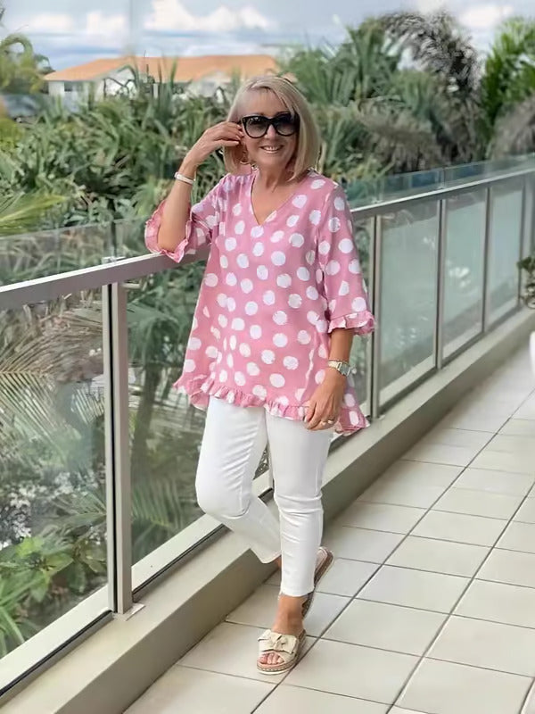 Evelyn – Top Vintage Elegante para Mujer