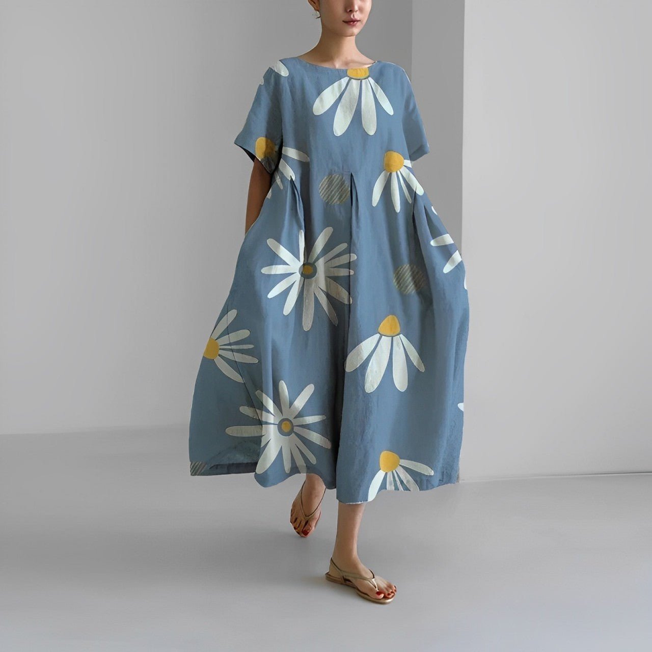Claire – Vestido bohemio con estampado floral